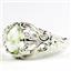 Green Amethyst, 925 Sterling Silver Ladies Ring, SR113