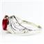 Created Ruby, 925 Sterling Silver Ladies Ring, SR083