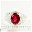 Created Ruby, 925 Sterling Silver Ladies Ring, SR083