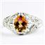 Twilight Fire Topaz, 925 Sterling Silver Ladies Ring, SR113