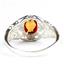 Created Padparadsha Sapphire, 925 Sterling Silver Ladies Ring, SR113