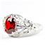 Garnet CZ, 925 Sterling Silver Ladies Ring, SR113