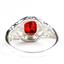 Garnet CZ, 925 Sterling Silver Ladies Ring, SR113