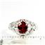 Garnet CZ, 925 Sterling Silver Ladies Ring, SR113