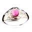 Created Pink Sapphire, 925 Sterling Silver Ladies Ring, SR113