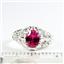 Created Pink Sapphire, 925 Sterling Silver Ladies Ring, SR113