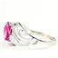 Created Pink Sapphire, 925 Sterling Silver Ladies Ring, SR083