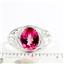 Created Pink Sapphire, 925 Sterling Silver Ladies Ring, SR083
