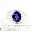Created Blue Sapphire, 925 Sterling Silver Ladies Ring, SR083