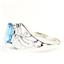 Swiss Blue Topaz, 925 Sterling Silver Ladies Ring, SR083