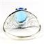 Swiss Blue Topaz, 925 Sterling Silver Ladies Ring, SR083