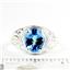Swiss Blue Topaz, 925 Sterling Silver Ladies Ring, SR083