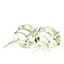 925 Sterling Silver Post Earrings, Green Amethyst, SE202