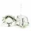 925 Sterling Silver Post Earrings, Green Amethyst, SE202