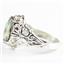925 Sterling Silver Ladies Filigree Ring, Mystic Fire Topaz, SR114
