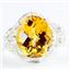 925 Sterling Silver Ladies Filigree Ring, Citrine, SR114