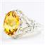 925 Sterling Silver Ladies Filigree Ring, Citrine, SR114