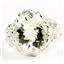 Green Amethyst,  925 Sterling Silver Ladies Ring, SR114