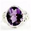 925 Sterling Silver Ladies Ring, Amethyst, SR114