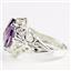 925 Sterling Silver Ladies Ring, Amethyst, SR114