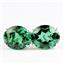 925 Sterling Silver Post Earrings, Russian Nanocrystal Emerald, SE202