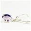 925 Sterling Silver Leverback Earrings, Amethyst, SE007