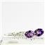 925 Sterling Silver Leverback Earrings, Amethyst, SE007