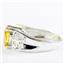 Golden Yellow CZ, 925 Sterling Silver Ladies Ring , SR281