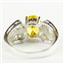 Golden Yellow CZ, 925 Sterling Silver Ladies Ring , SR281
