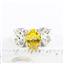 Golden Yellow CZ, 925 Sterling Silver Ladies Ring , SR281