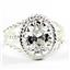 Cubic Zirconia, 925 Sterling Silver Ladies Ring, SR070