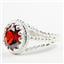 Garnet CZ,  925 Sterling Silver Ladies Ring, SR070