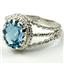 Swiss Blue Topaz, 925 Sterling Silver Ring, SR070