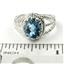 Swiss Blue Topaz, 925 Sterling Silver Ring, SR070