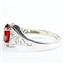 Sterling Silver Ladies Ring, Garnet CZ, SR005