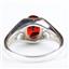 Sterling Silver Ladies Ring, Garnet CZ, SR005