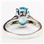 Swiss Blue CZ, 925 Sterling Silver Ladies Ring, SR366