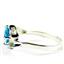 Swiss Blue CZ, 925 Sterling Silver Ring,SR186