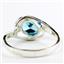 Swiss Blue CZ, 925 Sterling Silver Ring,SR186
