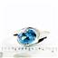 Swiss Blue CZ, 925 Sterling Silver Ring,SR186