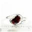Garnet CZ, 925 Sterling Silver Ring, SR186