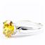 Golden Yellow CZ,925 Sterling Silver Ladies Ring, SR058