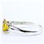 Golden Yellow CZ,925 Sterling Silver Ladies Ring, SR058