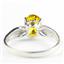 Golden Yellow CZ,925 Sterling Silver Ladies Ring, SR058