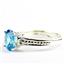 Swiss Blue CZ, 925 Sterling Silver Ladies Ring, SR371