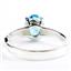 Swiss Blue CZ, 925 Sterling Silver Ladies Ring, SR371
