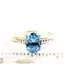 Swiss Blue CZ, 925 Sterling Silver Ladies Ring, SR371