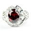 Garnet CZ, 925 Sterling Silver Ladies Ring, SR169