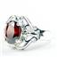 Garnet CZ, 925 Sterling Silver Ladies Ring, SR169
