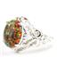 Created Red Brown Opal, 925 Sterling Silver Ladies Ring, SR114